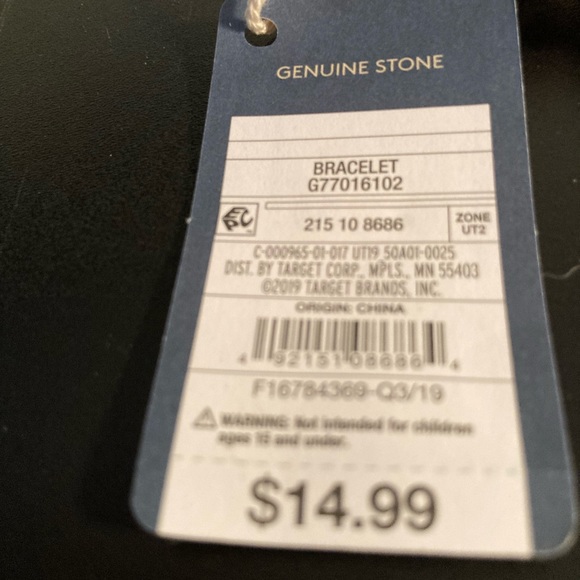 Universal Threads bracelet pink and golden genuine stone beads - Picture 2 of 3